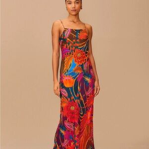 Farm Rio Vintage Wave Maxi Dress Small